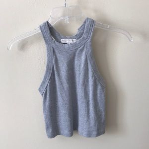 Grey Halter Crop Top